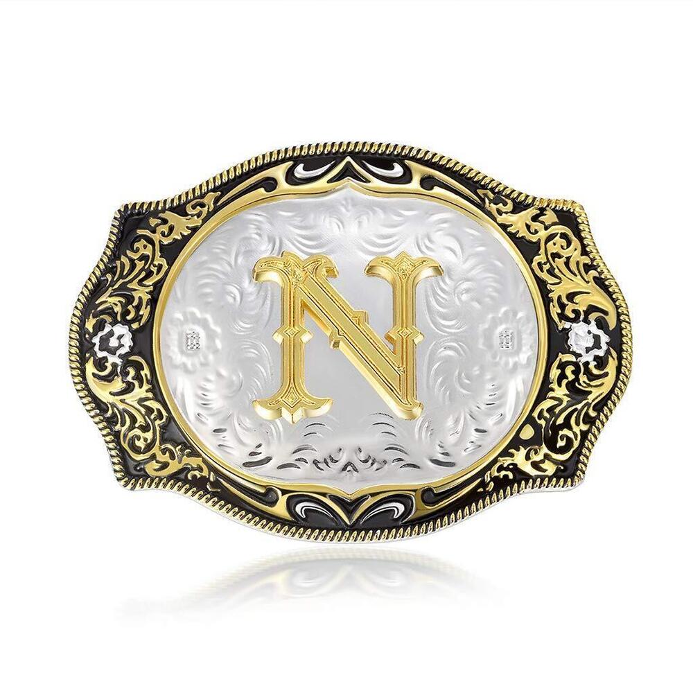 5516 Belt Buckle Initial Letter Belt Buckles Small Size Girls Boys Western
